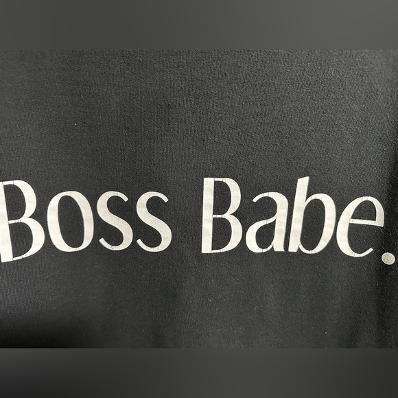 Brunette the Label “BTL” Black Boss Babe Women's Size L/XL - Picture 4 of 6
